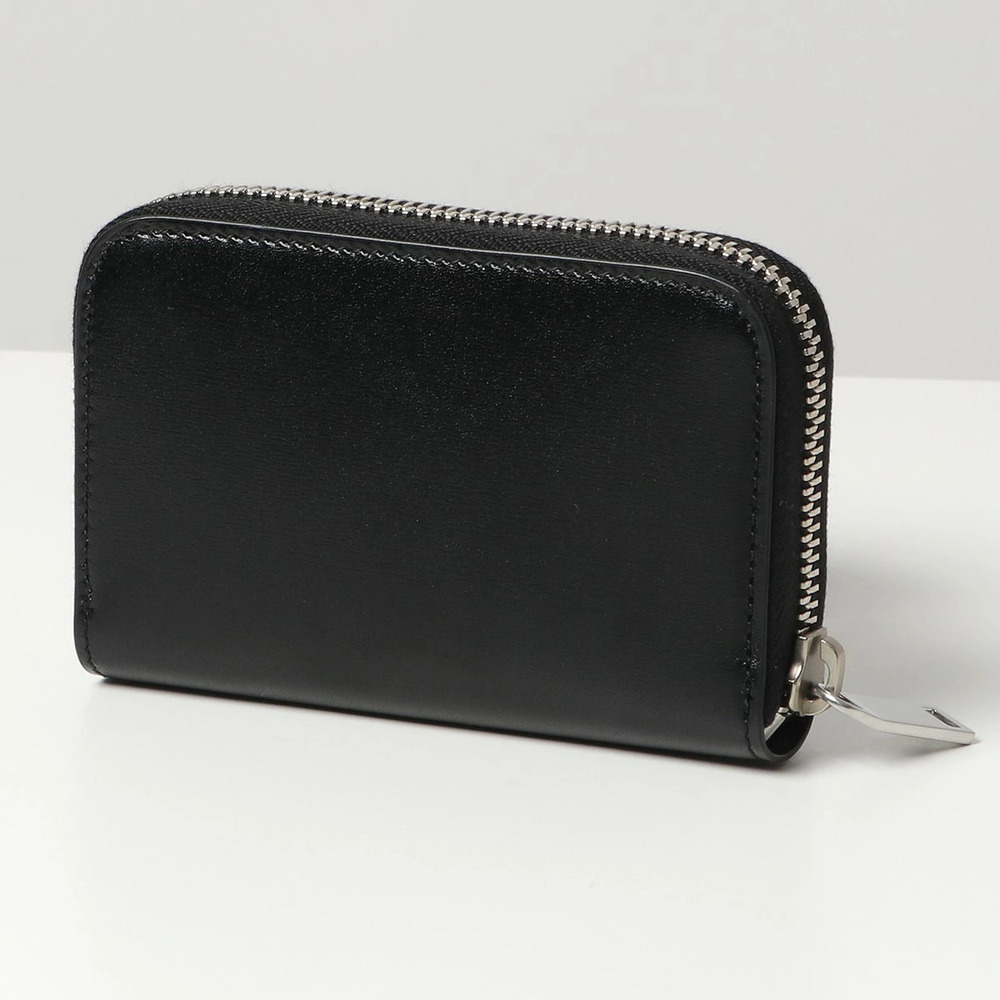SAINT LAURENT Paris coin case Wallet Leather Card Wallet Cassandra Nero Black